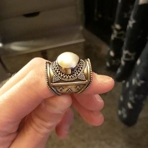 Novica Bali Pearl Cocktail Ring